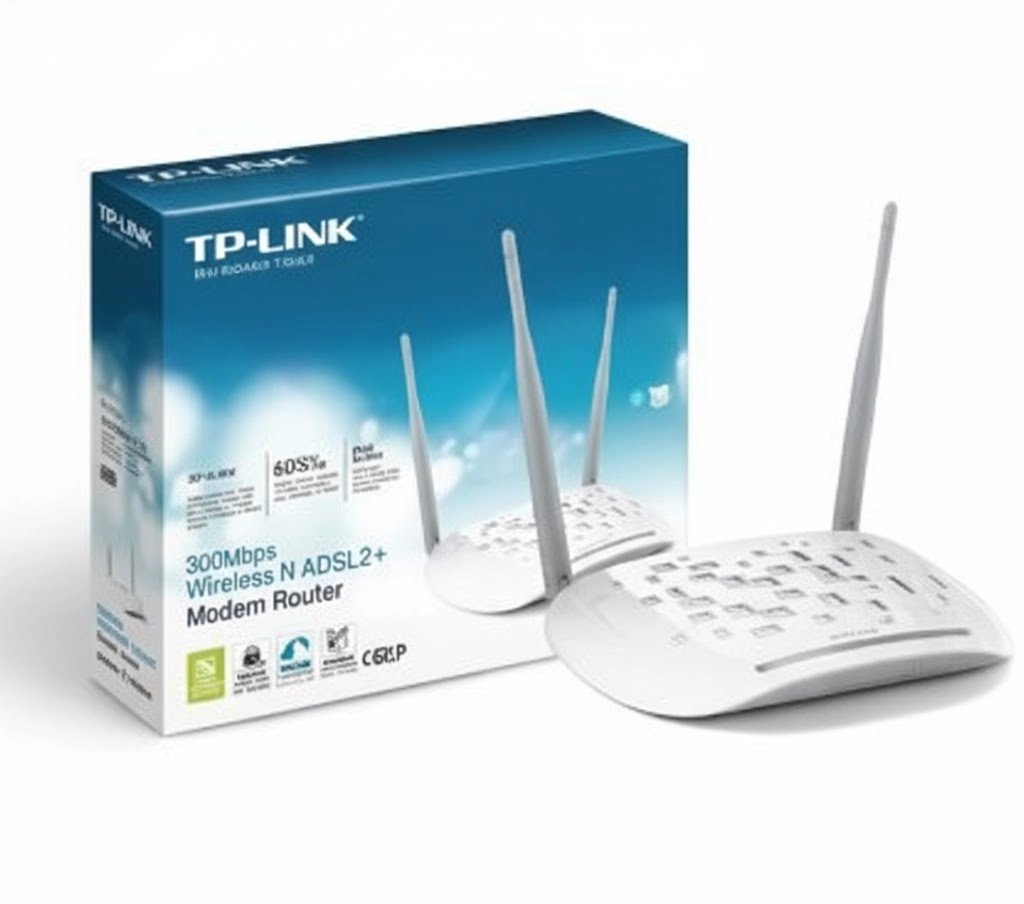 مودم روتر ADSL2 Plus بیسیم N300 تی پی-لینک مدل TD-W8961N_V1