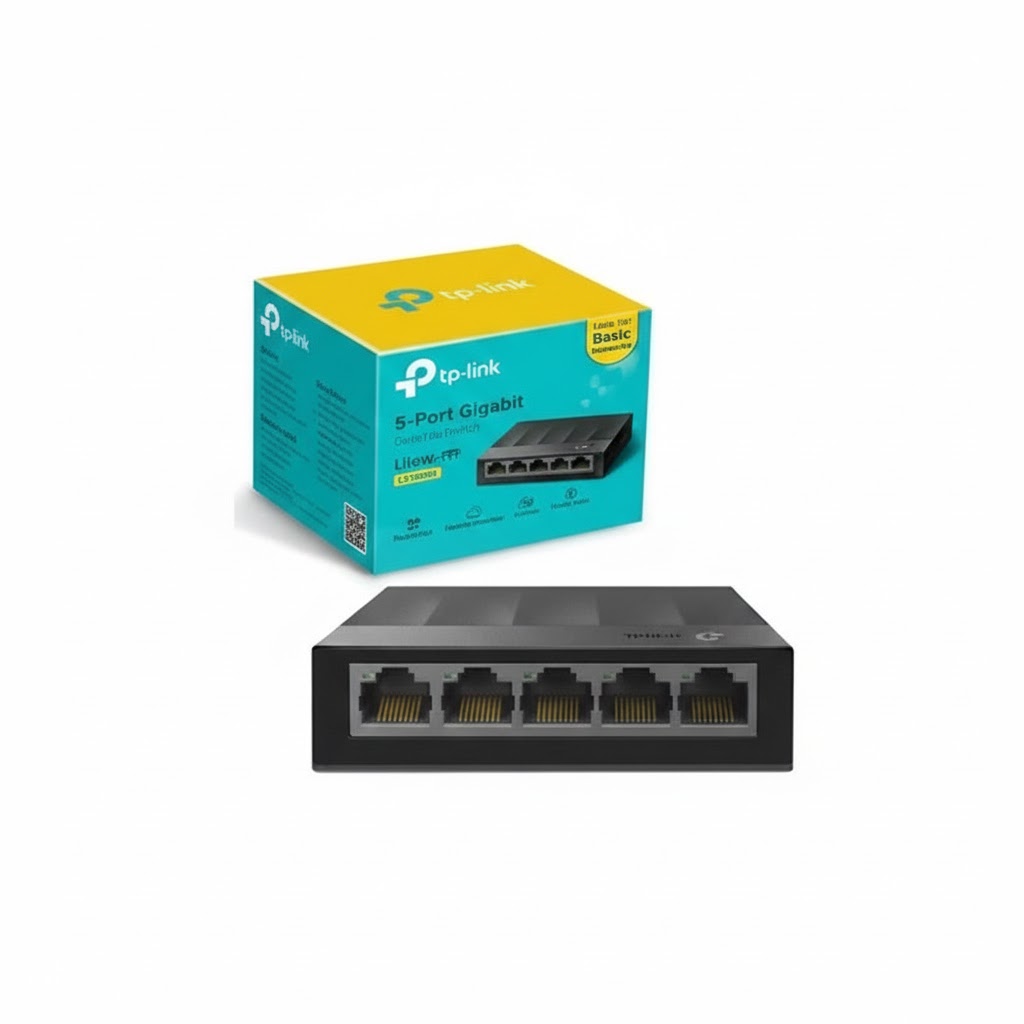 سوییچ 5 پورت گیگابیتی و دسکتاپ تی پی-لینک مدل LS1005G