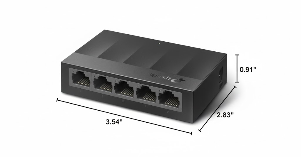 سوییچ 5 پورت گیگابیتی و دسکتاپ تی پی-لینک مدل LS1005G